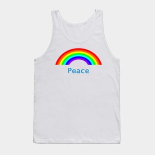 Blue Peace Rainbow Tank Top